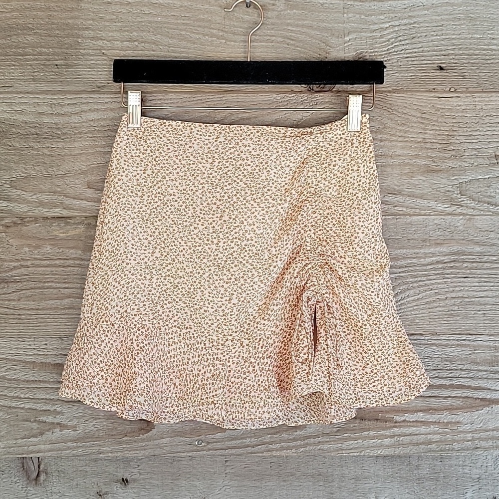 Cotton Candy LA Size Small Baby Floral Printed Skirt with Adjustable Slit NWT